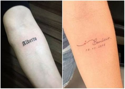 tatuajes nombres brazo|tatuajes en el brazo minimalistas.